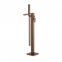 Nuie Windon Freestanding Bath Shower Mixer Tap with Shower Kit - Brushed Bronze