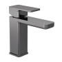 Nuie Windon Mono Basin Mixer Tap with Push Button Waste - Brushed Pewter