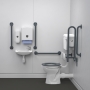 Nymas Nyma PRO Low Level Doc M Pack White - 5 x Dark Grey Grab Rails