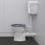 Nymas Nyma PRO Doc M Low Level Toilet Ware Set - Dark Blue Ring Seat