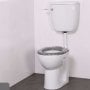 Nymas Nyma PRO Doc M Low Level Toilet Ware Set - Dark Grey Ring Seat