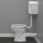 Nymas Nyma PRO Doc M Low Level Toilet Ware Set - White Ring Seat