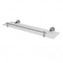 Nymas NymaSTYLE Brass Glass Shelf - Polished Chrome
