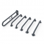 Nymas NymaCARE Concealed Fixings Grab Rails for Doc M Toilet Pack - Dark Grey