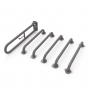 Nymas NymaCARE Concealed Fixings Grab Rails for Doc M Toilet Pack - Grey