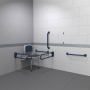 Nymas NymaPRO Doc M Changing Room Pack with Exposed Fixings - Dark Blue Grab Rails