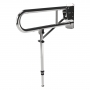 Nymas NymaPRO Lift and Lock Hinged Grab Rail with Leg 650mm Length - Polished