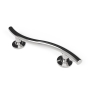 Nymas NymaPRO Contemporary Nylon Flanged Curved Grab Rail 480mm Length - Polished