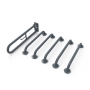 Nymas NymaPRO Exposed Fixing Grab Rails for Doc M Toilet Pack - Dark Grey