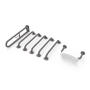 Nymas NymaPRO Exposed Fixing Grab Rails with Back Rest for Doc M Toilet Pack - Grey