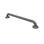 Nymas NymaPRO Round Flange Robust Steel Grab Rail 35mm Diameter 450mm Length - Grey