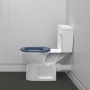 Nymas Nyma PRO Rimless Doc M Close Coupled Toilet Ware Set - Dark Blue Ring Seat