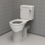 Nymas NymaPRO Rimless Doc M Close Coupled Toilet with Lockable Cistern (inc Ring Seat)