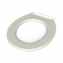 Nymas NymaPRO Toilet Seat Ring Only with Side Transfer Buffers - White