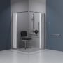 Nymas NymaSTYLE Doc M Luxury Shower Pack - Satin Grab Rails
