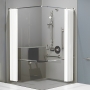 Nymas NymaSTYLE Doc M Shower Pack with Concealed Valves and Slimline Seat - Satin