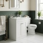 Old London Ashwick 600mm 2-Door Floor Standing Vanity Unit with Ceramic Basin