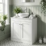 Old London Ashwick 600mm 2-Door Floor Standing Vanity Unit with Countertop