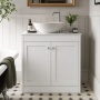 Old London Ashwick 800mm 2-Door Floor Standing Vanity Unit with Countertop