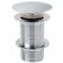 Orbit Round Dome Sprung Basin Waste Chrome - Unslotted (For Basins with No Overflow)