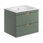 Orbit Aubrey 600mm 2-Drawer Wall Hung Vanity Unit
