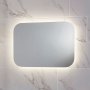 Orbit Aura LED Bathroom Mirror with Demister Pad and Shaver Socket 700mm H x 500mm W