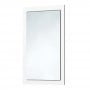 Orbit Wood Frame Bathroom Mirror 900mm H x 600mm W - Gloss White
