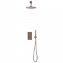Orbit Core Thermostatic Concealed Mixer Shower with Shower Kit + Fixed Shower Head - Brushed Bronze