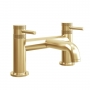 Orbit Core Bath Filler Tap Pillar Mounted - Brushed Brass