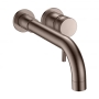Orbit Core Lever Basin Mixer Tap Wall Mounted - Brushed Bronze