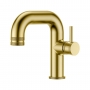 Orbit Core Side Lever Mono Basin Mixer Tap - Brushed Brass