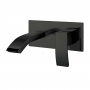 Orbit Descent Single Lever Basin Mixer Tap Wall Mounted - Matt Black