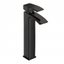 Orbit Descent Tall Basin Mixer Tap - Matt Black