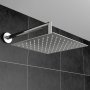 Orbit Square Fixed Shower Head 200mm x 200mm - Stainless Steel