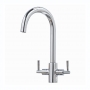 Orbit Kingston Kitchen Sink Mixer Tap Dual Handle - Chrome