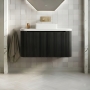 Orbit Linea Curve 900mm 1-Drawer Wall Hung Vanity Unit and Worktop with Basin