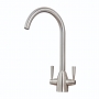 Orbit Marlo Kitchen Sink Mixer Tap Dual Handle - Brushed Nickel