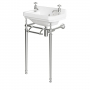 Orbit Harrogate Basin with Washstand 515mm Wide - 2 Tap Hole