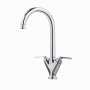 Orbit Olicana Kitchen Sink Mixer Tap Dual Handle - Chrome