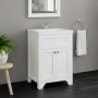 Orbit Harrogate Ripley Floor Standing 2-Door Vanity Unit with Basin 600mm Wide