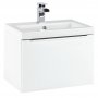 Orbit Supreme Wall Hung 1-Drawer Vanity Unit with Basin 500mm Wide - Gloss White