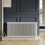 Orbit 3 Column Designer Horizontal Radiator 600mm H x 830mm W - Gloss White