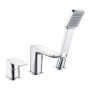 Orbit Muro 3-Hole Bath Shower Mixer Tap Deck Mounted - Chrome