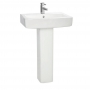 Orbit Vola Basin with Full Pedestal 570mm Wide - 1 Tap Hole