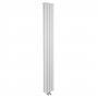 Hudson Reed Revive Space-Saving Double Designer Vertical Radiator 1800mm H x 237mm W - High Gloss White