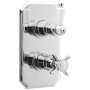 Nuie Beaumont Traditional Concealed Shower Valve Dual Handle - Chrome