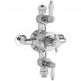 Nuie Beaumont Traditional Exposed Shower Valve Triple Handle - Chrome
