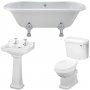 Nuie Grosvenor Complete Toilet and Bathroom Suite 1700mm Wide