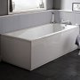 Nuie Linton Square Single Ended Rectangular Bath 1700mm x 700mm - Eternalite Acrylic