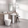 Nuie Marlow Bathroom Suite Close Coupled Toilet and Basin - 1 Tap Hole